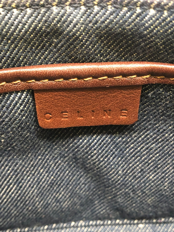 【現状渡し品】【レディース】 CELINE セリーヌ マカダム デニム アクセサリーポーチ CE00/14 ハンドバッグ カバン (ICH) 180-260823-AS-6-hon カラー：ネイビー 万代Net店