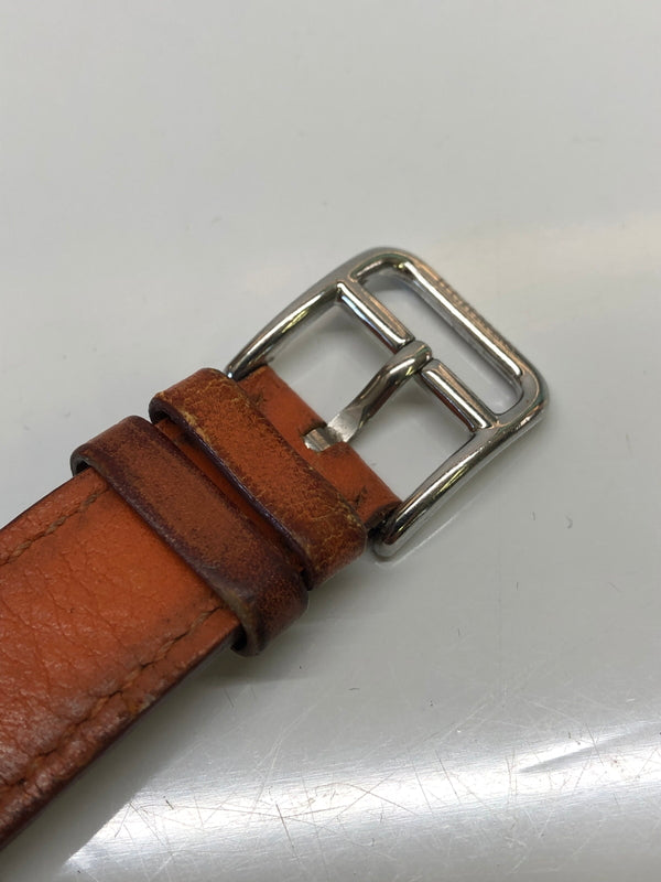 【現状渡し品】【レディース】 HERMES エルメス 腕時計 Hウォッチ 銀座オープン記念 HH1.210 ホワイト文字盤 (ICH) 183-260823-AS-4-hon カラー：シルバー/ブラウン 万代Net店