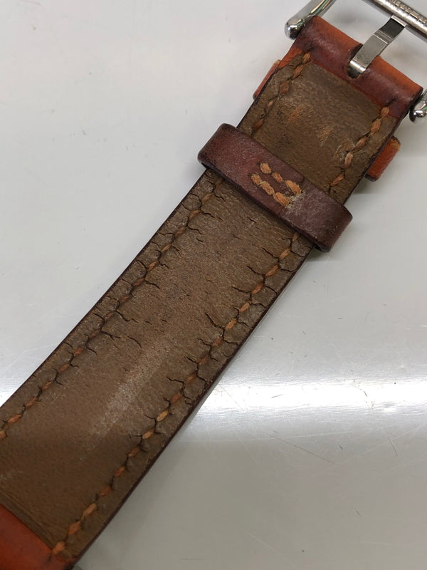 【現状渡し品】【レディース】 HERMES エルメス 腕時計 Hウォッチ 銀座オープン記念 HH1.210 ホワイト文字盤 (ICH) 183-260823-AS-4-hon カラー：シルバー/ブラウン 万代Net店