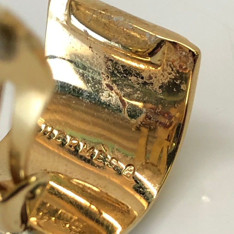【現状渡し品】【レディース】 HERMES エルメス エマイユ 七宝焼き クリップ式 イヤリング アクセサリー (ICH) 182-260823-AS-3-hon カラー：ゴールド/ブルー 万代Net店