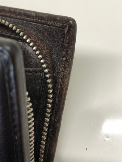 【現状渡し品】【レディース】 GUCCI グッチ 二つ折り長財布 グッチシマ 233024-2149 ブラウン レザー チャーム付き (ICH) 181-260823-AS-10-hon カラー：ブラウン 万代Net店