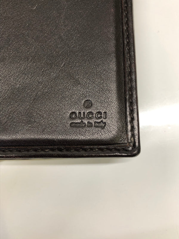 【現状渡し品】【レディース】 GUCCI グッチ 二つ折り長財布 グッチシマ 233024-2149 ブラウン レザー チャーム付き (ICH) 181-260823-AS-10-hon カラー：ブラウン 万代Net店
