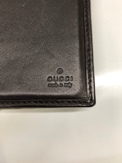 【現状渡し品】【レディース】 GUCCI グッチ 二つ折り長財布 グッチシマ 233024-2149 ブラウン レザー チャーム付き (ICH) 181-260823-AS-10-hon カラー：ブラウン 万代Net店