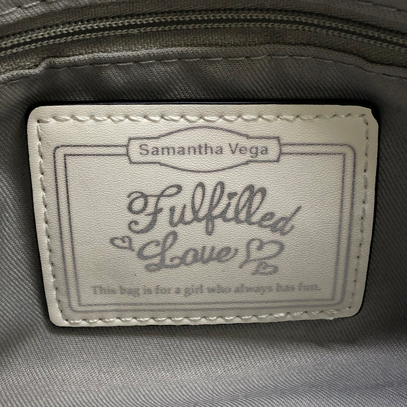 【現状渡し品】【レディース】 SAMANTHAVEGA サマンサベガ 2WAY ハンドバッグ カバン (ICH) 188-260906-AS-13-hon カラー：ホワイト 万代Net店
