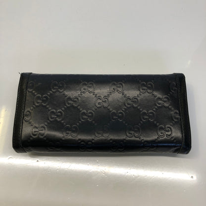 【現状渡し品】【レディース】 GUCCI グッチ 282431・2067 グッチシマ インターロッキング 長財布 ロングウォレット レザー (ICH) 181-260906-AS-1-hon カラー：ブラック 万代Net店