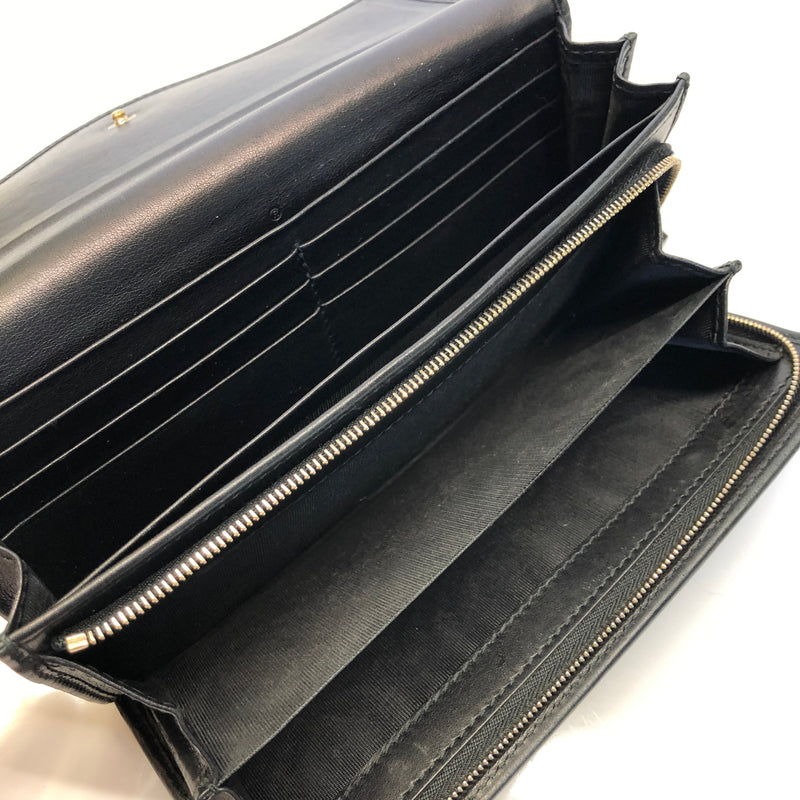【現状渡し品】【レディース】 GUCCI グッチ 282431・2067 グッチシマ インターロッキング 長財布 ロングウォレット レザー (ICH) 181-260906-AS-1-hon カラー：ブラック 万代Net店
