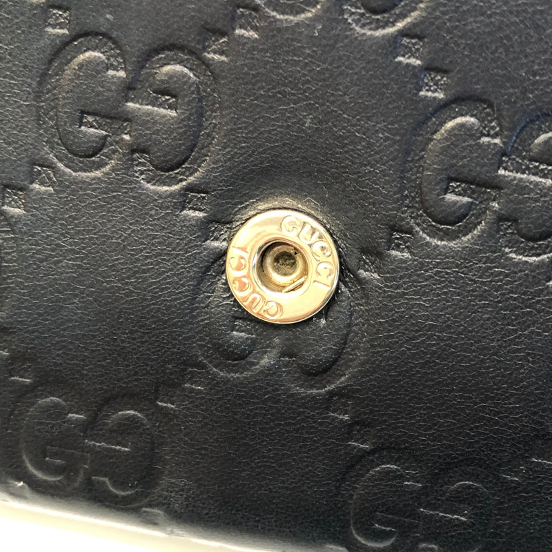 【現状渡し品】【レディース】 GUCCI グッチ 282431・2067 グッチシマ インターロッキング 長財布 ロングウォレット レザー (ICH) 181-260906-AS-1-hon カラー：ブラック 万代Net店