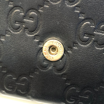【現状渡し品】【レディース】 GUCCI グッチ 282431・2067 グッチシマ インターロッキング 長財布 ロングウォレット レザー (ICH) 181-260906-AS-1-hon カラー：ブラック 万代Net店