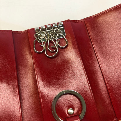 【中古品】【メンズ/レディース】 Vivienne Westwood ヴィヴィアンウエストウッド 3518D752 4連キーケース レザー (ICH) 200-260906-AS-2-hon カラー：ブラック/レッド 万代Net店