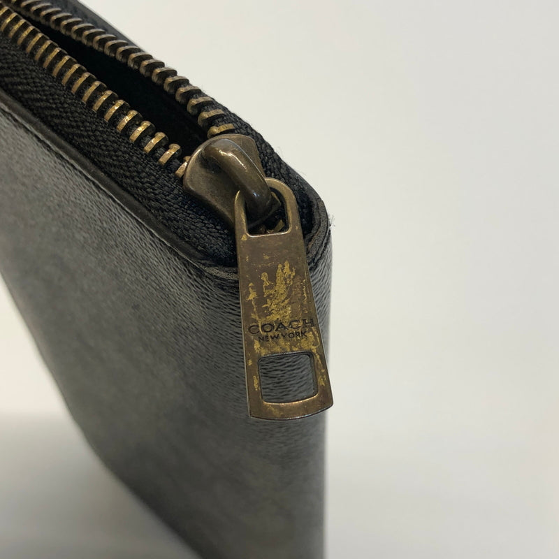 【現状渡し品】【メンズ/レディース】 COACH コーチ F74597 ラウンドファスナー 長財布 ロングウォレット (ICH) 200-260906-AS-3-hon カラー：ブラック 万代Net店
