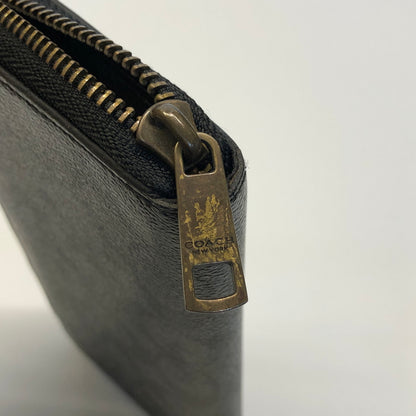 【現状渡し品】【メンズ/レディース】 COACH コーチ F74597 ラウンドファスナー 長財布 ロングウォレット (ICH) 200-260906-AS-3-hon カラー：ブラック 万代Net店