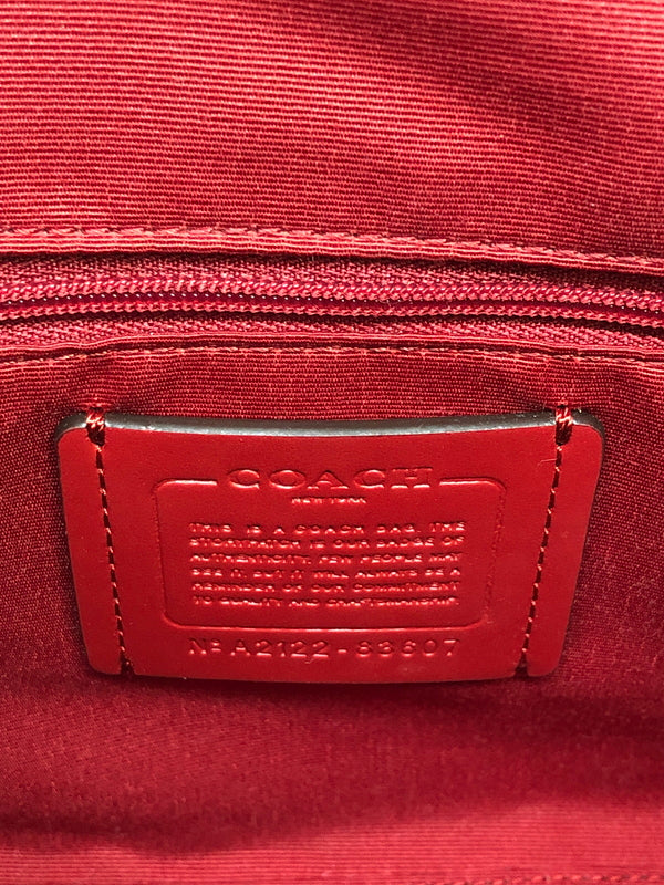 【中古品】【レディース】 COACH コーチ 83607 シグネチャー ローワン サッチェル 2WAY クロスボディ ハンドバッグ カバン (ICH) 188-260906-AS-12-hon カラー：ブラウン/レッド 万代Net店