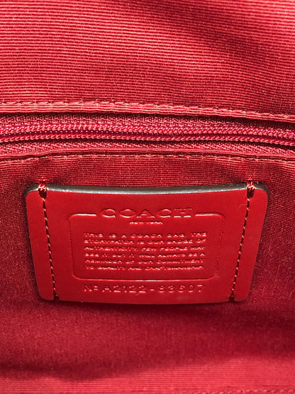 【中古品】【レディース】 COACH コーチ 83607 シグネチャー ローワン サッチェル 2WAY クロスボディ ハンドバッグ カバン (ICH) 188-260906-AS-12-hon カラー：ブラウン/レッド 万代Net店
