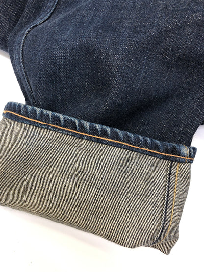 【中古品】【メンズ】 BLUCO ブルコ OL-027 馬革ラベル ボタンフライ デニムパンツ ボトムス (ICH) 156-260906-AS-8-hon サイズ：M カラー：インディゴ 万代Net店