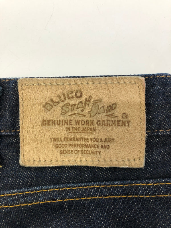 【中古品】【メンズ】 BLUCO ブルコ OL-027 馬革ラベル ボタンフライ デニムパンツ ボトムス (ICH) 156-260906-AS-8-hon サイズ：M カラー：インディゴ 万代Net店