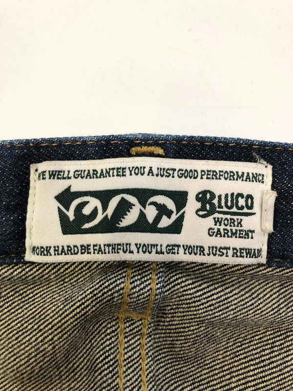 【中古品】【メンズ】 BLUCO ブルコ OL-027 馬革ラベル ボタンフライ デニムパンツ ボトムス (ICH) 156-260906-AS-8-hon サイズ：M カラー：インディゴ 万代Net店