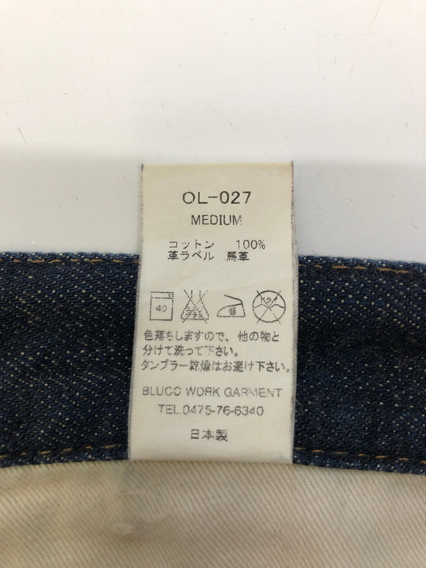 【中古品】【メンズ】 BLUCO ブルコ OL-027 馬革ラベル ボタンフライ デニムパンツ ボトムス (ICH) 156-260906-AS-8-hon サイズ：M カラー：インディゴ 万代Net店