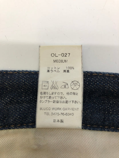 【中古品】【メンズ】 BLUCO ブルコ OL-027 馬革ラベル ボタンフライ デニムパンツ ボトムス (ICH) 156-260906-AS-8-hon サイズ：M カラー：インディゴ 万代Net店