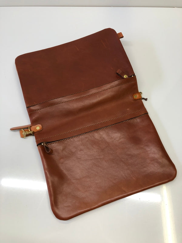 【中古品】【メンズ】 HERZ ヘルツ CK-125 リバーシブル ショルダーバッグ ワイドタイプ カバン (ICH) 188-260906-AS-10-hon カラー：キャメル 万代Net店