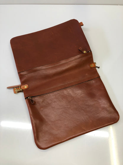 【中古品】【メンズ】 HERZ ヘルツ CK-125 リバーシブル ショルダーバッグ ワイドタイプ カバン (ICH) 188-260906-AS-10-hon カラー：キャメル 万代Net店