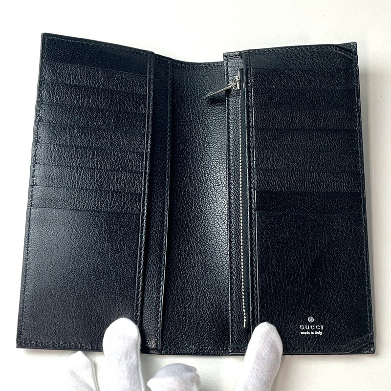 【中古美品】【レディース】 GUCCI グッチ GG キャンバス ロングウォレット 長財布 ブラック 876441 181-260904-SS-01-ichh 万代Net店