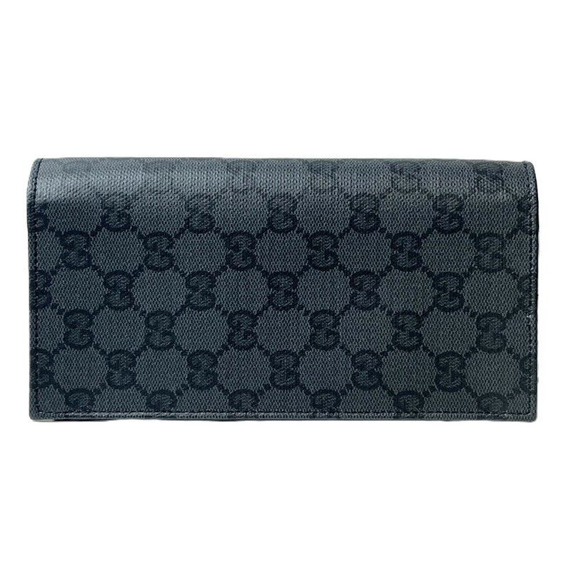 【中古美品】【レディース】 GUCCI グッチ GG キャンバス ロングウォレット 長財布 ブラック 876441 181-260904-SS-01-ichh 万代Net店