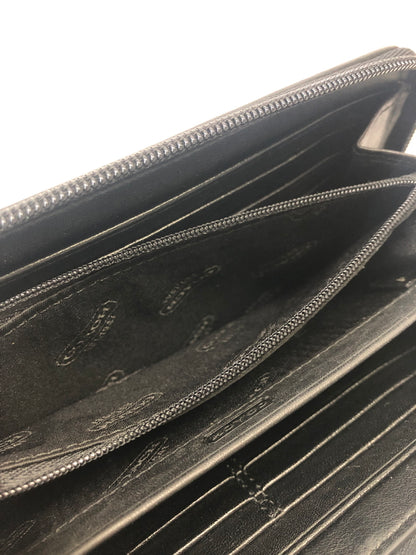【中古品】【レディース】 COACH コーチ アコーディオン シグネチャー ストライプ PVCレザー ラウンドファスナー 長財布 ロングウォレット (ICH) 200-260912-AS-2-hon カラー：ブラック/グレー 万代Net店
