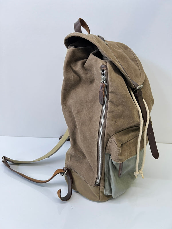 【中古品】【メンズ/レディース】 PORTER ポーター BRIDGE RUCKSACK(S) 193-04064 17L ブリッジ リュック デイパック 吉田カバン (ICH) 188-261004-AS-3-hon カラー：ベージュ 万代Net店