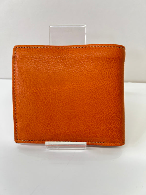 【中古美品】【メンズ/レディース】 IL BISONTE イルビゾンテ スタンダードコレクション 411853 二つ折り財布 牛革 ヤキヌメ (ICH) 200-261004-AS-4-hon カラー：ブラウン 万代Net店
