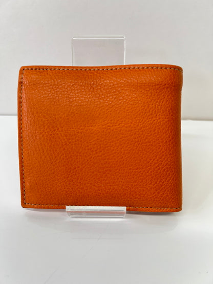 【中古美品】【メンズ/レディース】 IL BISONTE イルビゾンテ スタンダードコレクション 411853 二つ折り財布 牛革 ヤキヌメ (ICH) 200-261004-AS-4-hon カラー：ブラウン 万代Net店