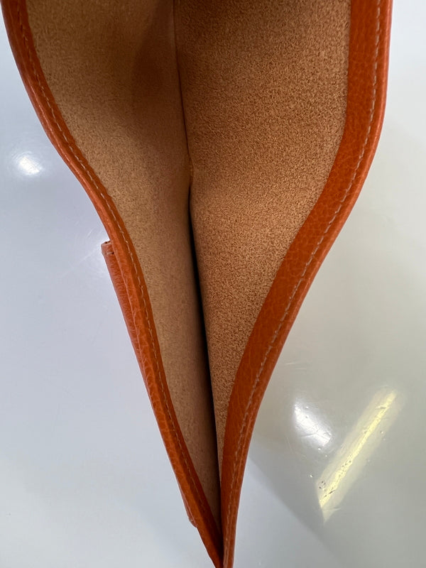 【中古美品】【メンズ/レディース】 IL BISONTE イルビゾンテ スタンダードコレクション 411853 二つ折り財布 牛革 ヤキヌメ (ICH) 200-261004-AS-4-hon カラー：ブラウン 万代Net店