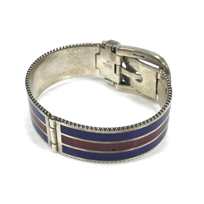 【現状渡し品】【メンズ】 GUCCI グッチ TYGER ENAMEL WEB STRIPE BUCKLE BRACELET タイガー エナメル ウェブ ストライプ バックル ブレスレット アクセサリー 182-260621-na-01-tagh カラー：マルチカラー 万代Net店