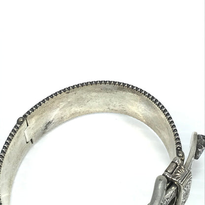 【現状渡し品】【メンズ】 GUCCI グッチ TYGER ENAMEL WEB STRIPE BUCKLE BRACELET タイガー エナメル ウェブ ストライプ バックル ブレスレット アクセサリー 182-260621-na-01-tagh カラー：マルチカラー 万代Net店