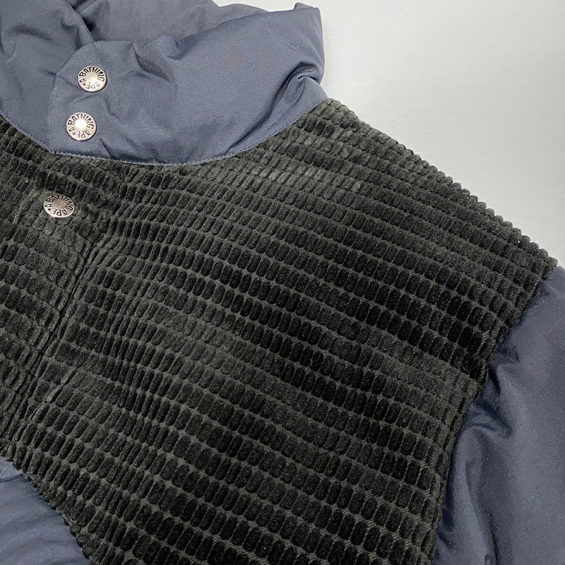 【中古品】【メンズ】 A BATHING APE アベイシングエイプ ELBOW PATCH SWITCHING WESTERN DOWN JACKET エルボー パッチ スイッチング ウエスタン ダウン ジャケット アウター 142-260624-cs-19-izu サイズ：L カラー：ブラック 万代Net店