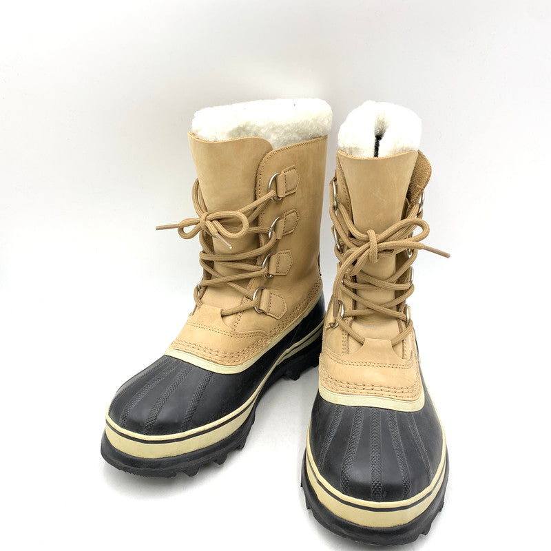 【中古品】【レディース】 SOREL ソレル NL1005-280 CARIBOU WATER PROOF カリブー ウォータープルーフ ブーツ シューズ 靴 167-260612-ya-14-izu サイズ：24.5cm カラー：ベージュ 万代Net店