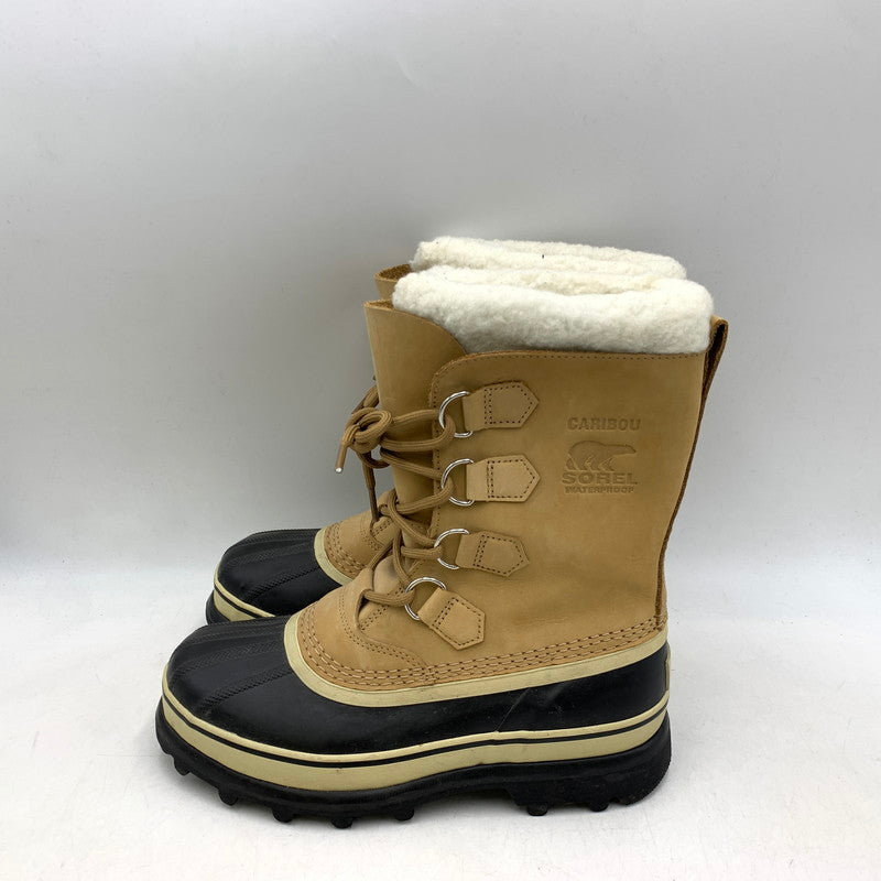 【中古品】【レディース】 SOREL ソレル NL1005-280 CARIBOU WATER PROOF カリブー ウォータープルーフ ブーツ シューズ 靴 167-260612-ya-14-izu サイズ：24.5cm カラー：ベージュ 万代Net店
