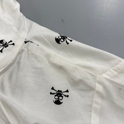 【中古品】【メンズ】 BOUNTY HUNTER バウンティーハンター SKULL ZIP HOODIE スカル ジップ フーディー トップス 長袖 142-260615-cs-03-izu サイズ：XL カラー：ホワイト 万代Net店