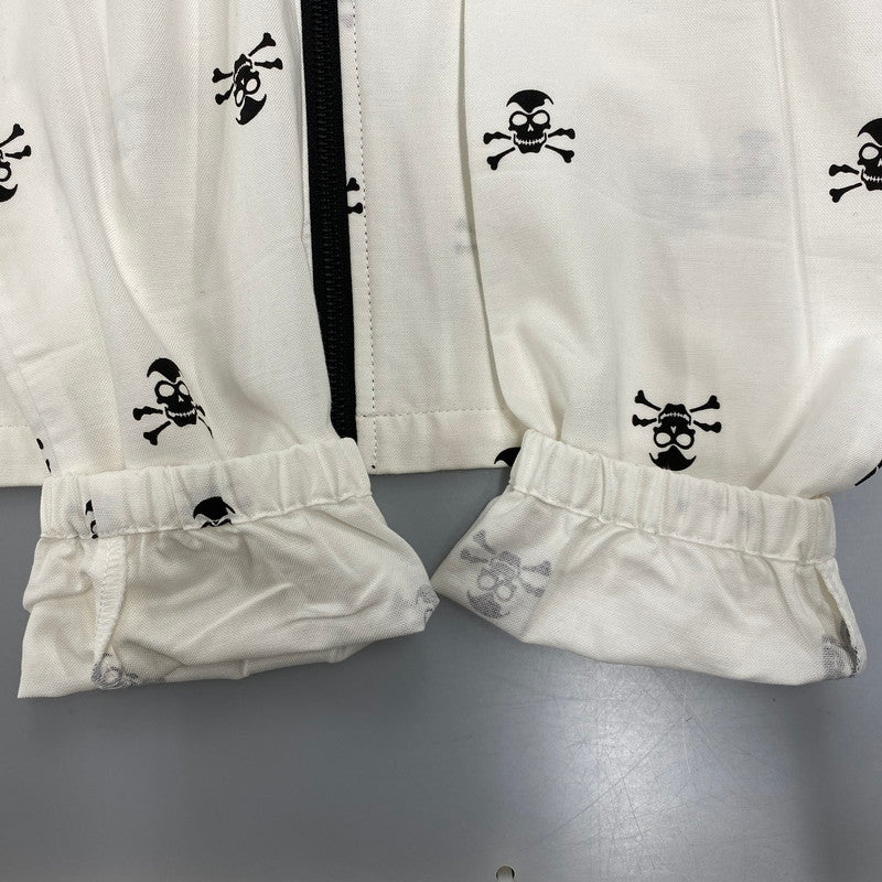 【中古品】【メンズ】 BOUNTY HUNTER バウンティーハンター SKULL ZIP HOODIE スカル ジップ フーディー トップス 長袖 142-260615-cs-03-izu サイズ：XL カラー：ホワイト 万代Net店