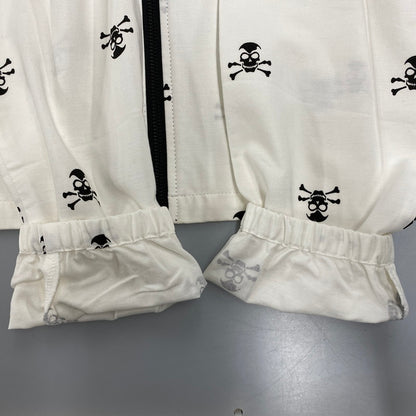 【中古品】【メンズ】 BOUNTY HUNTER バウンティーハンター SKULL ZIP HOODIE スカル ジップ フーディー トップス 長袖 142-260615-cs-03-izu サイズ：XL カラー：ホワイト 万代Net店