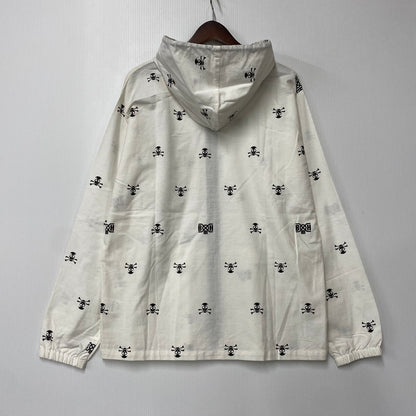 【中古品】【メンズ】 BOUNTY HUNTER バウンティーハンター SKULL ZIP HOODIE スカル ジップ フーディー トップス 長袖 142-260615-cs-03-izu サイズ：XL カラー：ホワイト 万代Net店