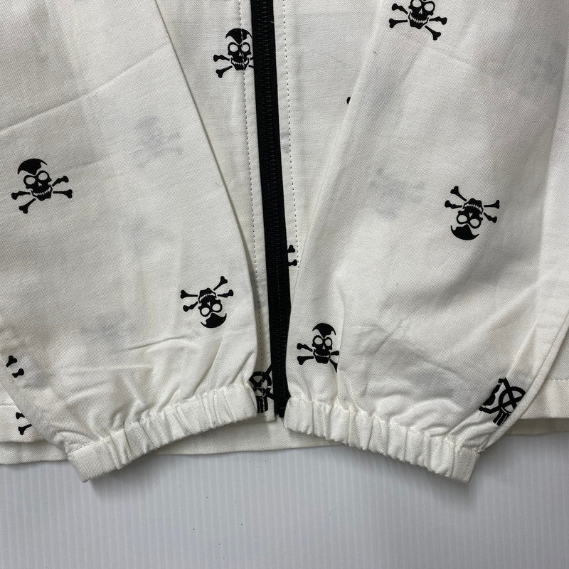 【中古品】【メンズ】 BOUNTY HUNTER バウンティーハンター SKULL ZIP HOODIE スカル ジップ フーディー トップス 長袖 142-260615-cs-03-izu サイズ：XL カラー：ホワイト 万代Net店