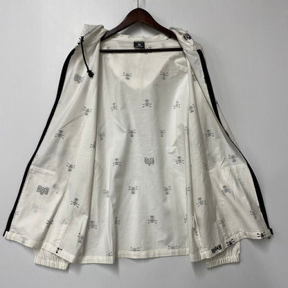 【中古品】【メンズ】 BOUNTY HUNTER バウンティーハンター SKULL ZIP HOODIE スカル ジップ フーディー トップス 長袖 142-260615-cs-03-izu サイズ：XL カラー：ホワイト 万代Net店
