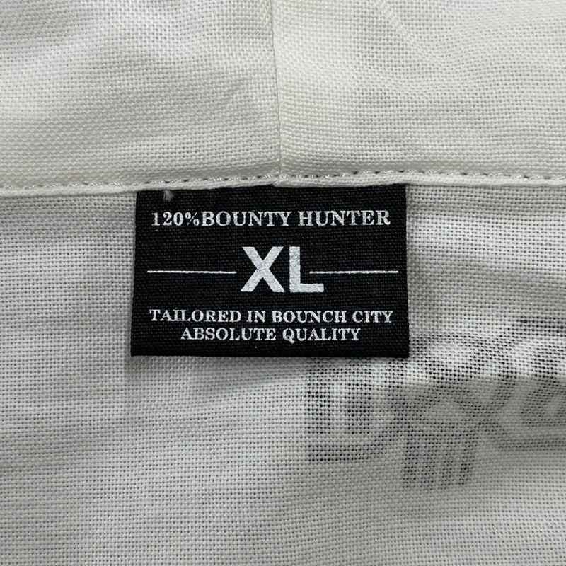 【中古品】【メンズ】 BOUNTY HUNTER バウンティーハンター SKULL ZIP HOODIE スカル ジップ フーディー トップス 長袖 142-260615-cs-03-izu サイズ：XL カラー：ホワイト 万代Net店