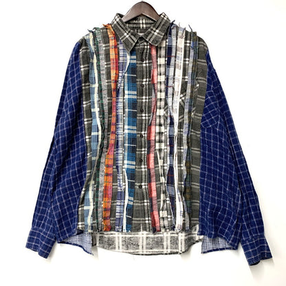 【中古品】【メンズ】 REBUILD BY NEEDLES リビルドバイニードルス RIBBON WIDE SHIRT リボン ワイド シャツ トップス 140-260517-kh-19-izu カラー：マルチ 万代Net店