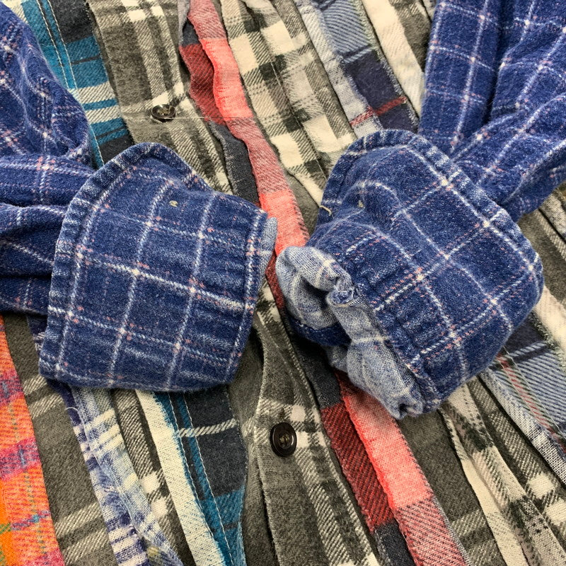 【中古品】【メンズ】 REBUILD BY NEEDLES リビルドバイニードルス RIBBON WIDE SHIRT リボン ワイド シャツ トップス 140-260517-kh-19-izu カラー：マルチ 万代Net店