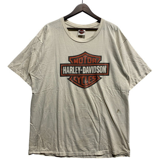 【現状渡し品】【メンズ】 HARLEY-DAVIDSON ハーレーダビッドソン 星条旗 PRINT S S TEE プリント ショートスリーブ Tシャツ トップス 半袖 145-260625-ya-07-izu サイズ：下記参照 カラー：ホワイト 万代Net店