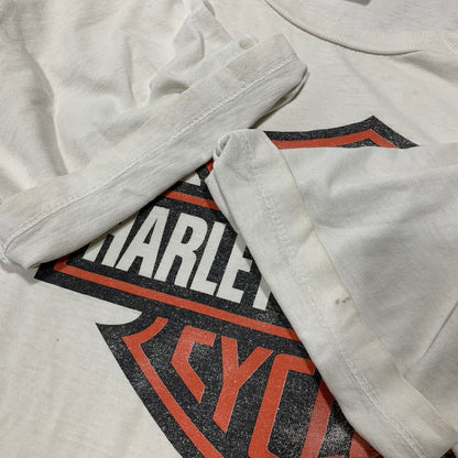 【現状渡し品】【メンズ】 HARLEY-DAVIDSON ハーレーダビッドソン 星条旗 PRINT S S TEE プリント ショートスリーブ Tシャツ トップス 半袖 145-260625-ya-07-izu サイズ：下記参照 カラー：ホワイト 万代Net店