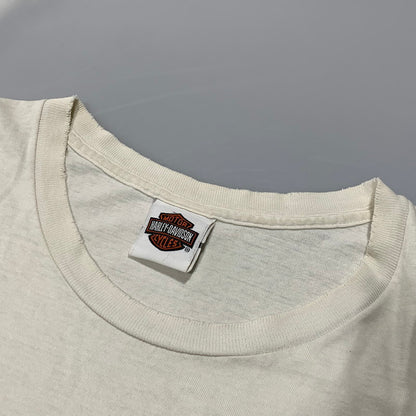【現状渡し品】【メンズ】 HARLEY-DAVIDSON ハーレーダビッドソン 星条旗 PRINT S S TEE プリント ショートスリーブ Tシャツ トップス 半袖 145-260625-ya-07-izu サイズ：下記参照 カラー：ホワイト 万代Net店