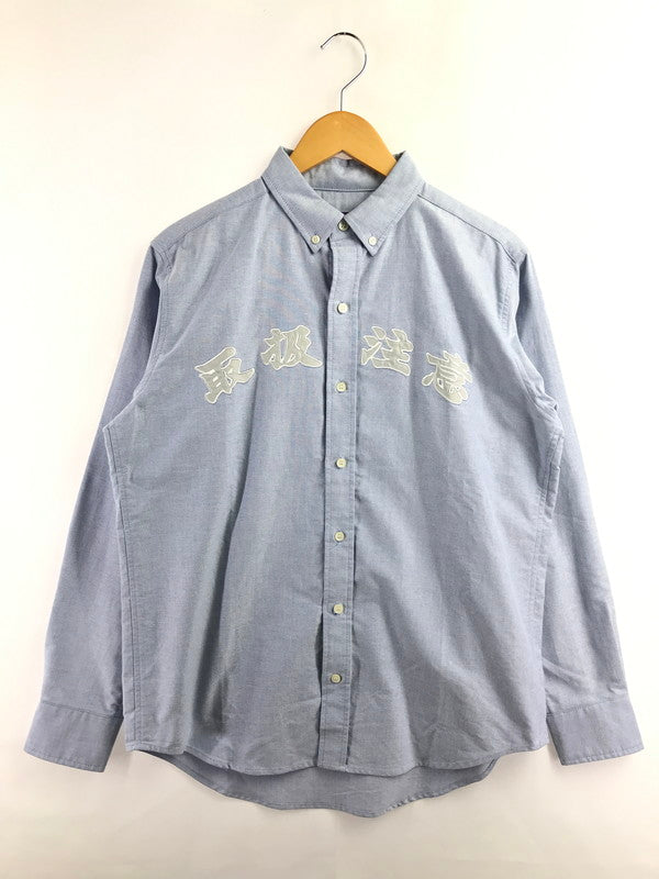 【中古品】【メンズ】 BLACKEYEPATCH ブラックアイパッチ OXFORD BD SHIRT 取扱注意 オックスフォード ボタンダウンシャツ 長袖シャツ 142-260925-na-17-tagh サイズ：M カラー：サックスブルー 万代Net店