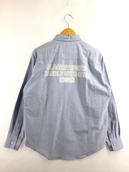 【中古品】【メンズ】 BLACKEYEPATCH ブラックアイパッチ OXFORD BD SHIRT 取扱注意 オックスフォード ボタンダウンシャツ 長袖シャツ 142-260925-na-17-tagh サイズ：M カラー：サックスブルー 万代Net店